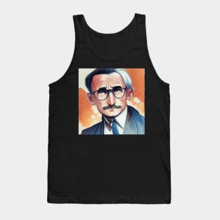 Friedrich A Hayek | Anime style portrait Tank Top